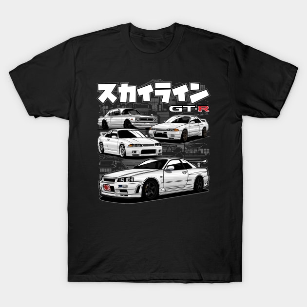 Nissan Skyline GTR TShirt Nissan Skyline TShirt TeePublic